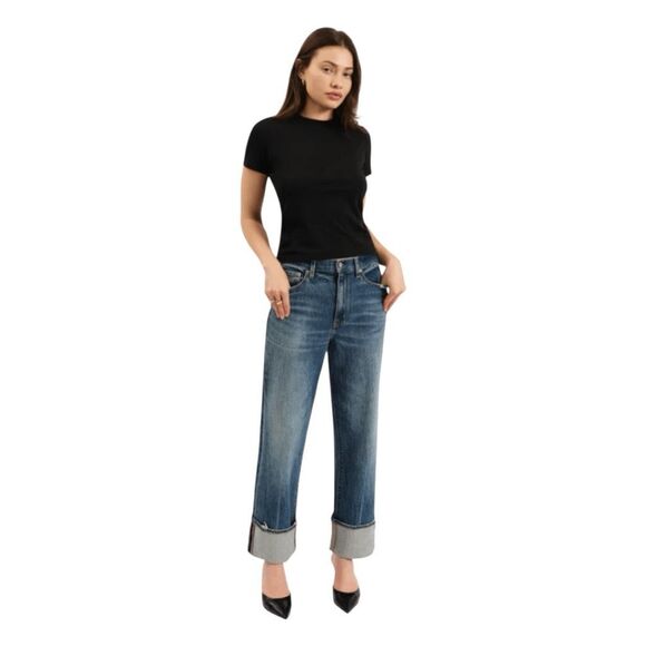 Daze Denim Eastside High Rise Loose Fit Jeans Blue Crush Hour Wash 29 - Picture 1 of 10